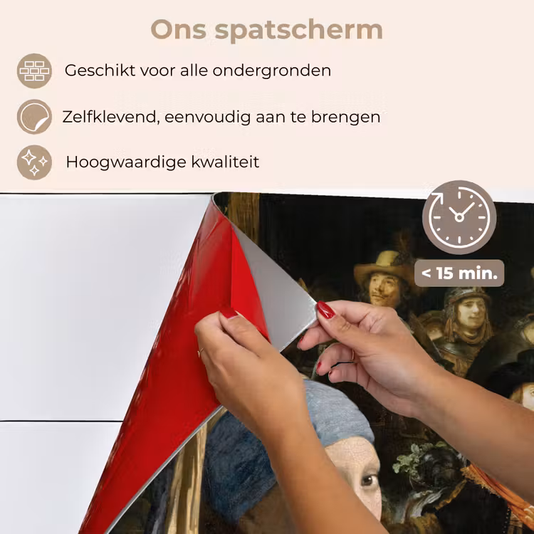 Spatscherm keuken - Schilderij - Oude Meesters - Zwaan — 4