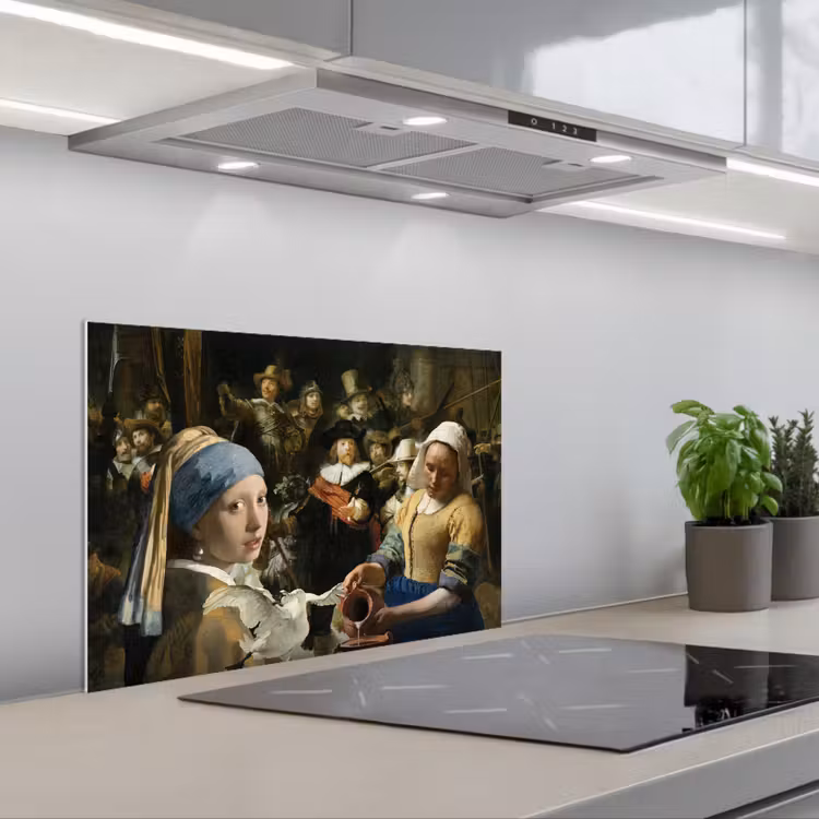 Spatscherm keuken - Schilderij - Oude Meesters - Zwaan — 5