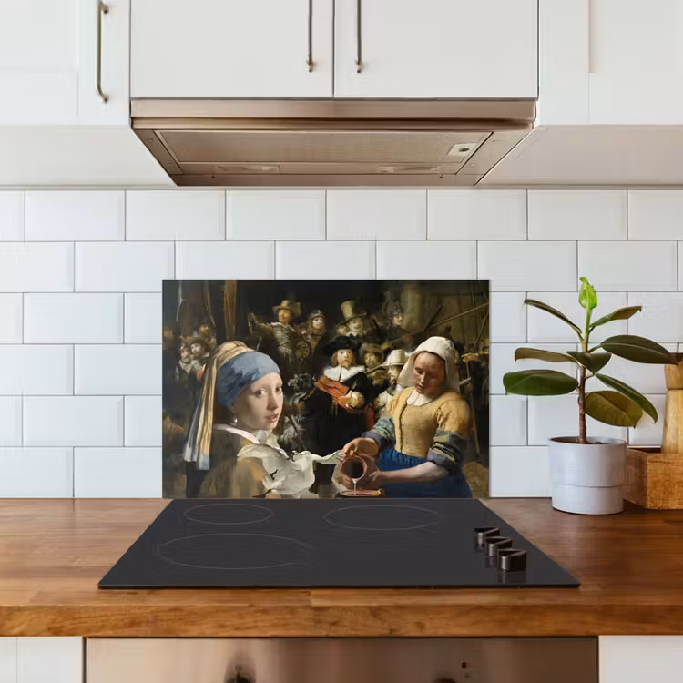 Spatscherm keuken - Schilderij - Oude Meesters - Zwaan — 6