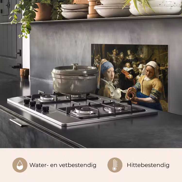 Spatscherm keuken - Schilderij - Oude Meesters - Zwaan — 7