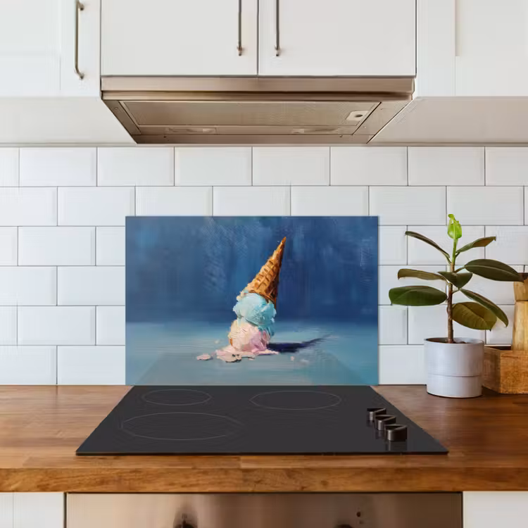 Spatscherm keuken - Ijshoorn - Bolletjes - Smelt - Roze — 6