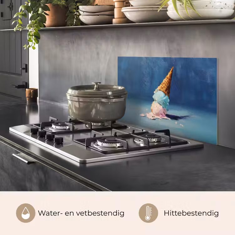 Spatscherm keuken - Ijshoorn - Bolletjes - Smelt - Roze — 7