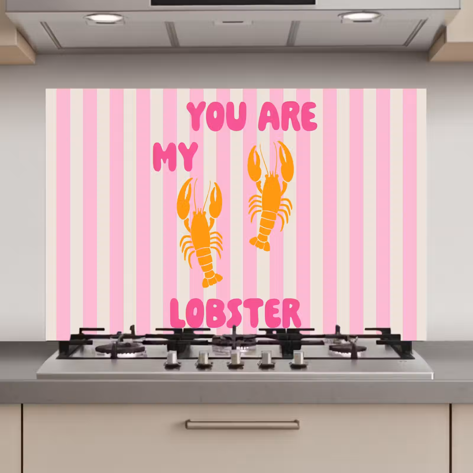 Keuken achterwand - Lobster - Love - Valentijn — 1
