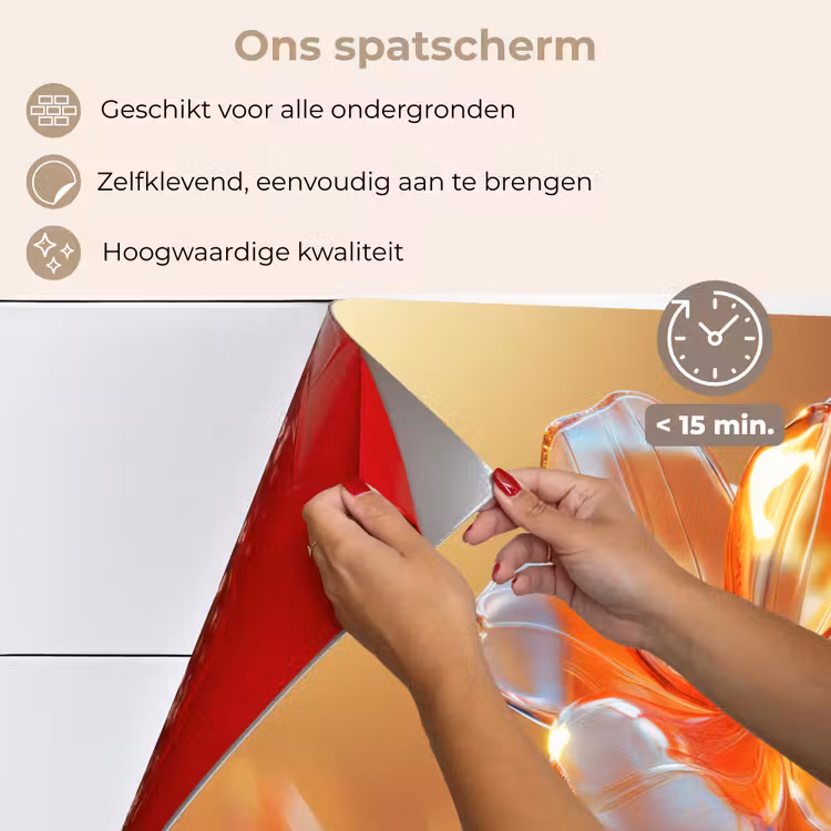 Spatscherm keuken - Glazen - Bloem - Zonlicht — 4