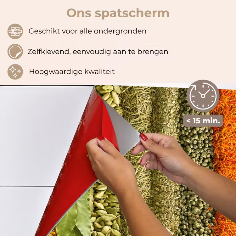 Spatscherm keuken - Kruiden - Specerijen - Kleurrijk — 4