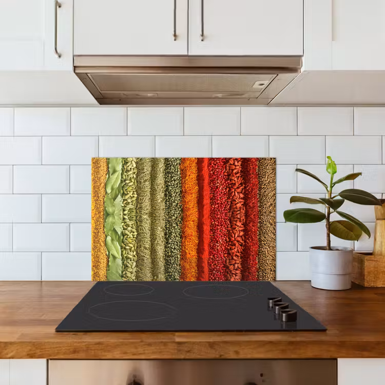 Spatscherm keuken - Kruiden - Specerijen - Kleurrijk — 6