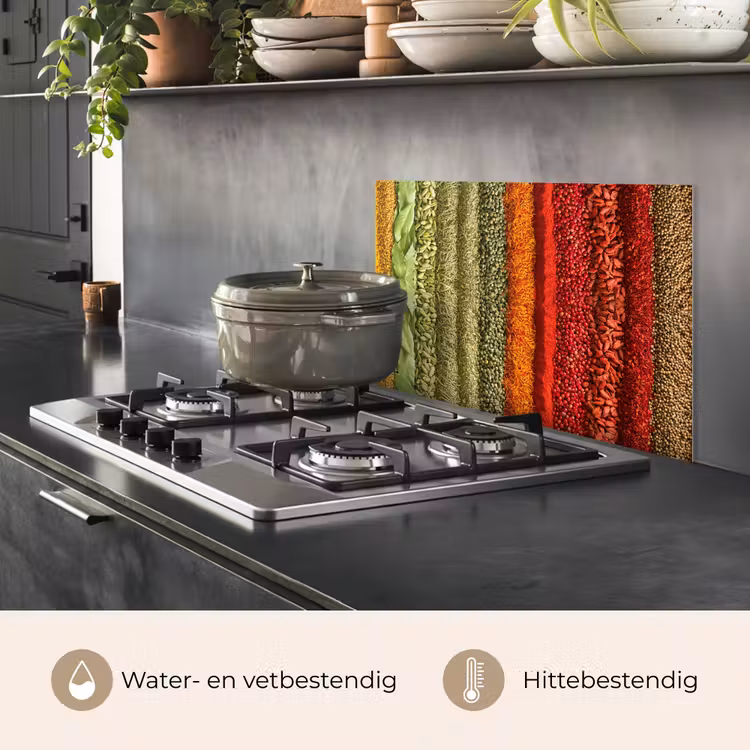 Spatscherm keuken - Kruiden - Specerijen - Kleurrijk — 7