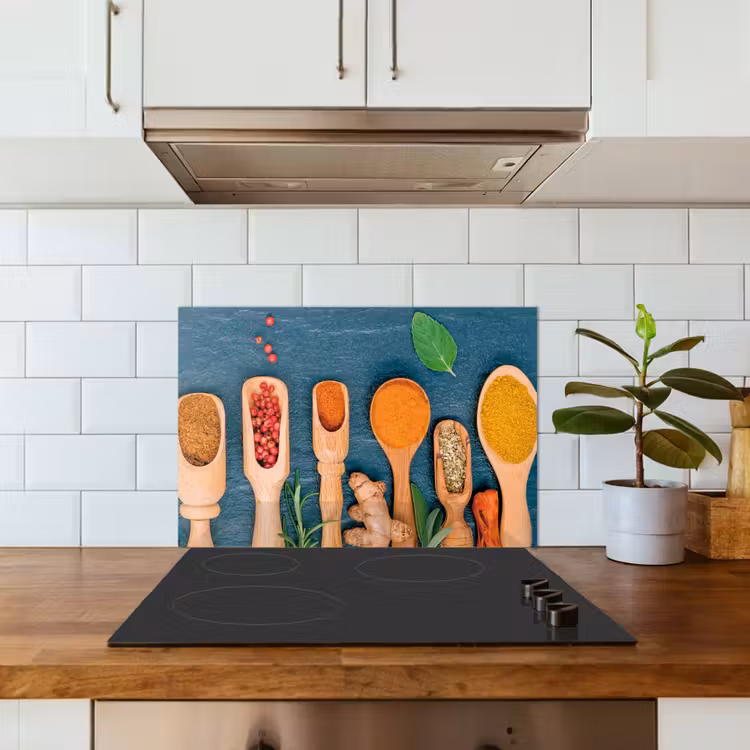 Spatscherm keuken - Lepels - Hout - Kruiden - Specerijen — 6