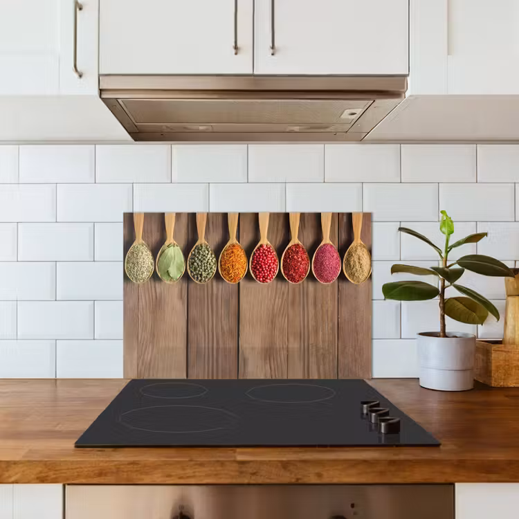 Spatscherm keuken - Lepels - Kruiden - Hout — 6