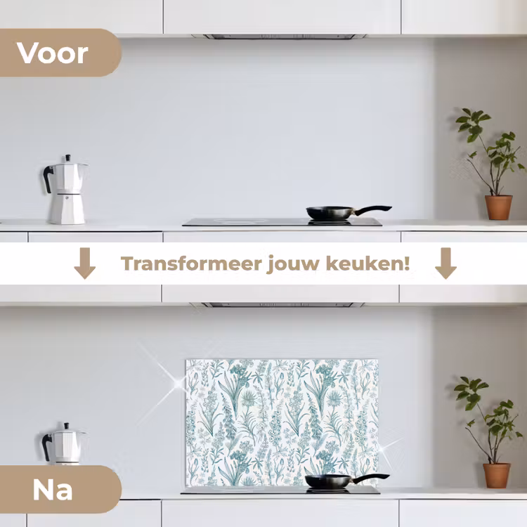 Spatscherm keuken - Lovely - Garden - Emerald — 2