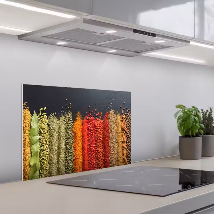 Spatscherm keuken - Specerijen - Kruiden - Banen - Regenboog — 5