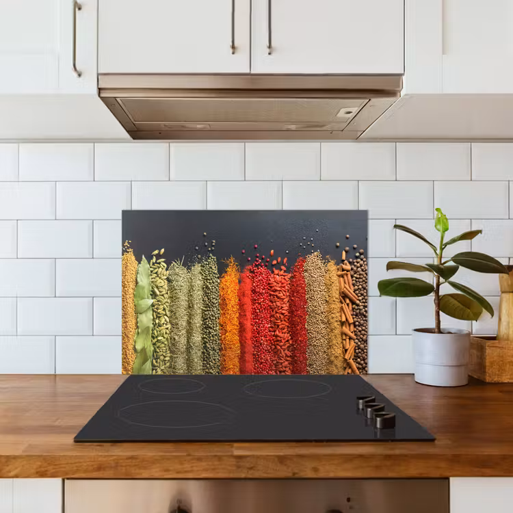 Spatscherm keuken - Specerijen - Kruiden - Banen - Regenboog — 6