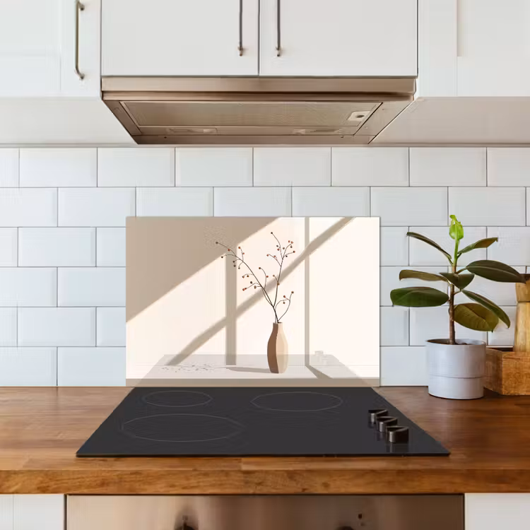 Spatscherm keuken - Vaas - Takken - Bessen - Minimalistisch — 6