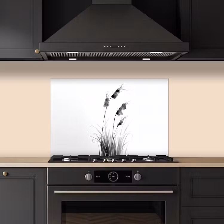 Spatscherm keuken - Minimalistisch - Stelen - Wit — 2