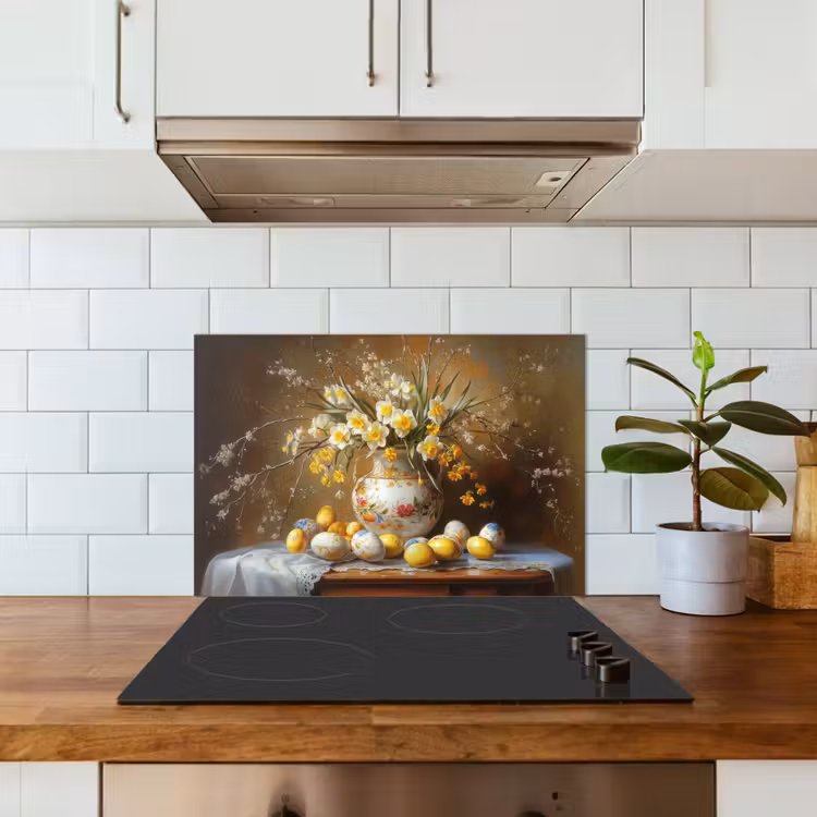 Spatscherm keuken - Paaseieren - Stilleven - Vaas — 6