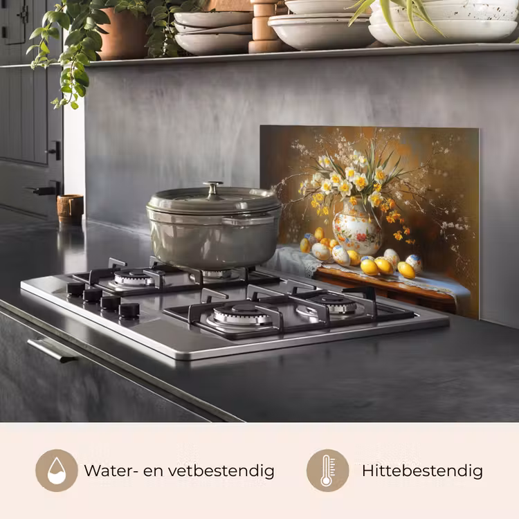 Spatscherm keuken - Paaseieren - Stilleven - Vaas — 7