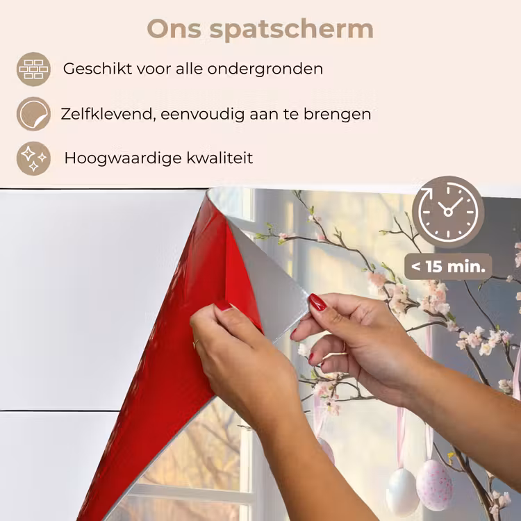 Spatscherm keuken - Stilleven - Vaas - Paastak — 4