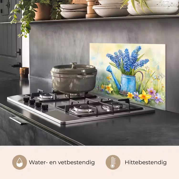 Spatscherm keuken - Gieter - Lavendel - Bloesems — 7