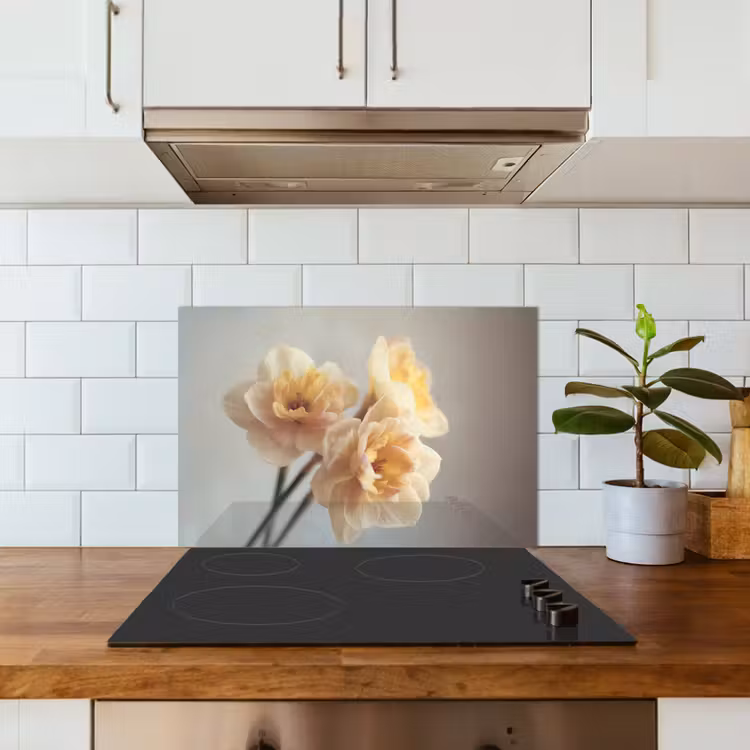 Spatscherm keuken - Narcissen - Geel - Bloemblaadjes — 6