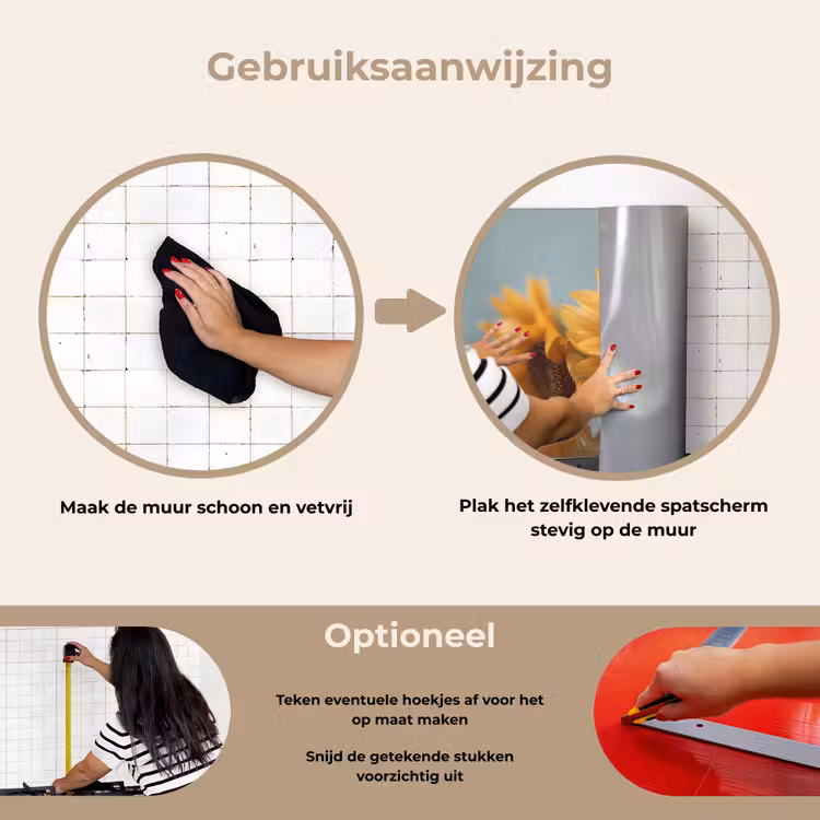 Spatscherm keuken - Zonnebloemen - Geel - Wazig — 8