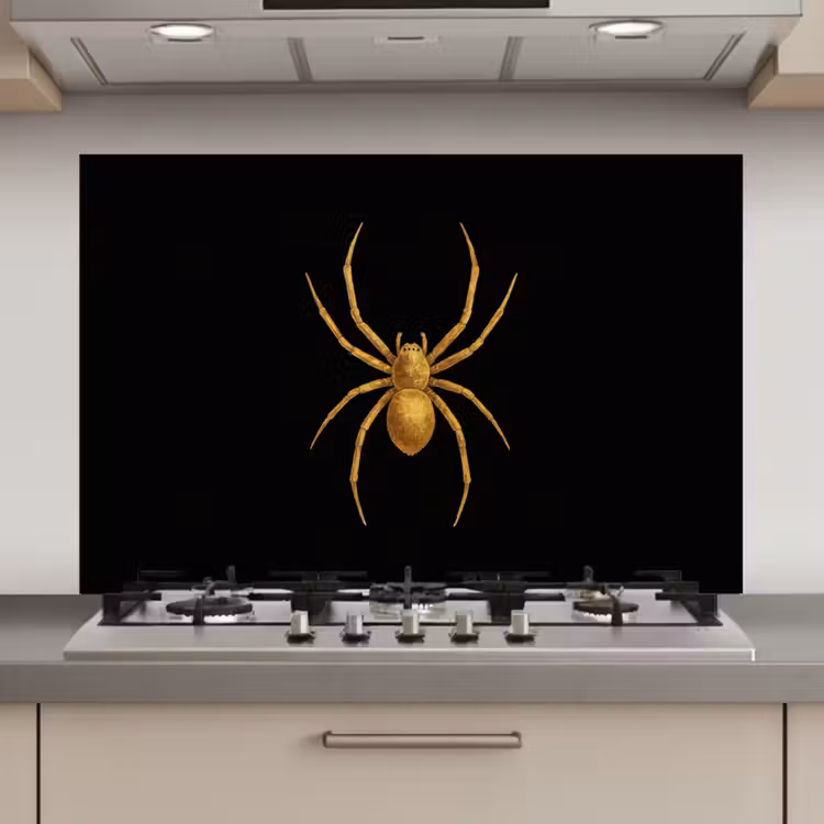 Spatscherm keuken - Spin - Goud - Minimalistisch - Poten — 1
