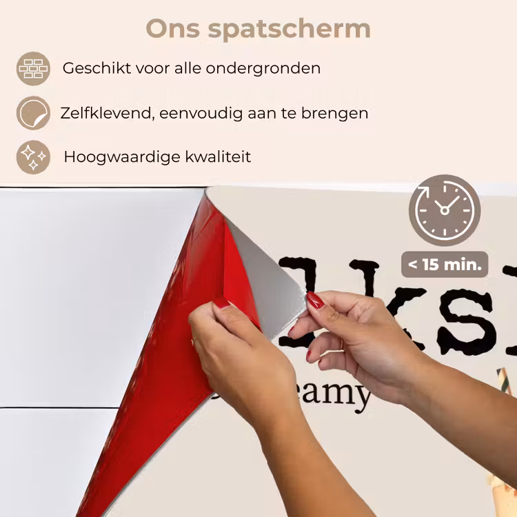 Spatscherm keuken - Milkshake - Kers - Rietje — 4