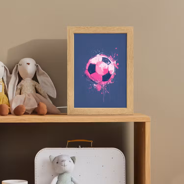 Nachtlampje - Abstract - Voetbal - Spatten - Roze — 3