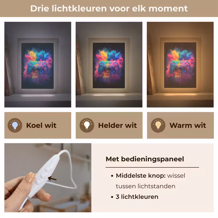Nachtlampje - Controller - Neon - Explosie - Kleurrijk — 7