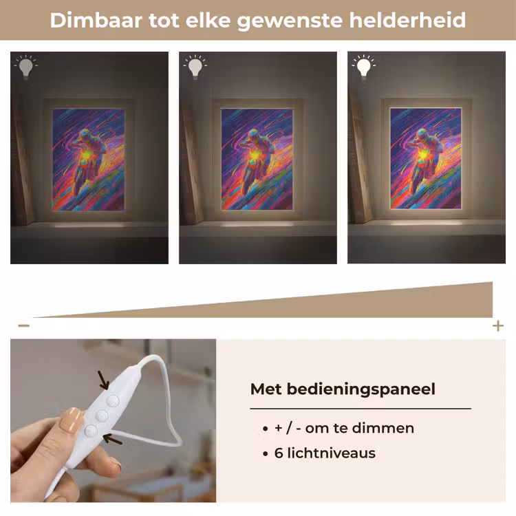 Nachtlampje - Crossmotor - Neonkleuren - Lijnen - Helm — 6