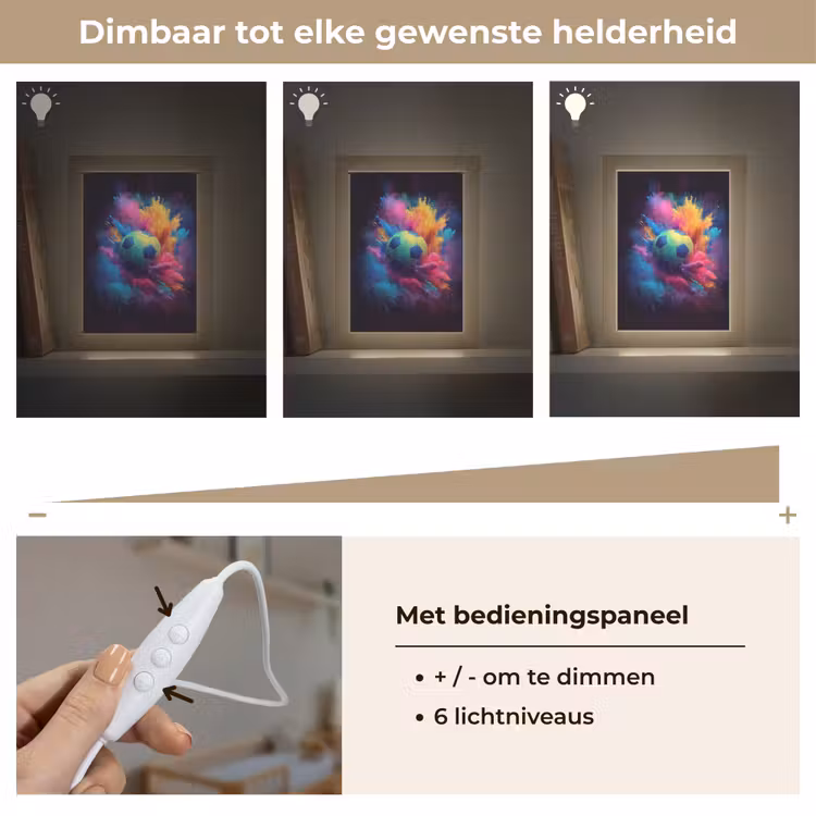 Nachtlampje - Explosie - Kleurrijk - Voetbal - Abstract — 6