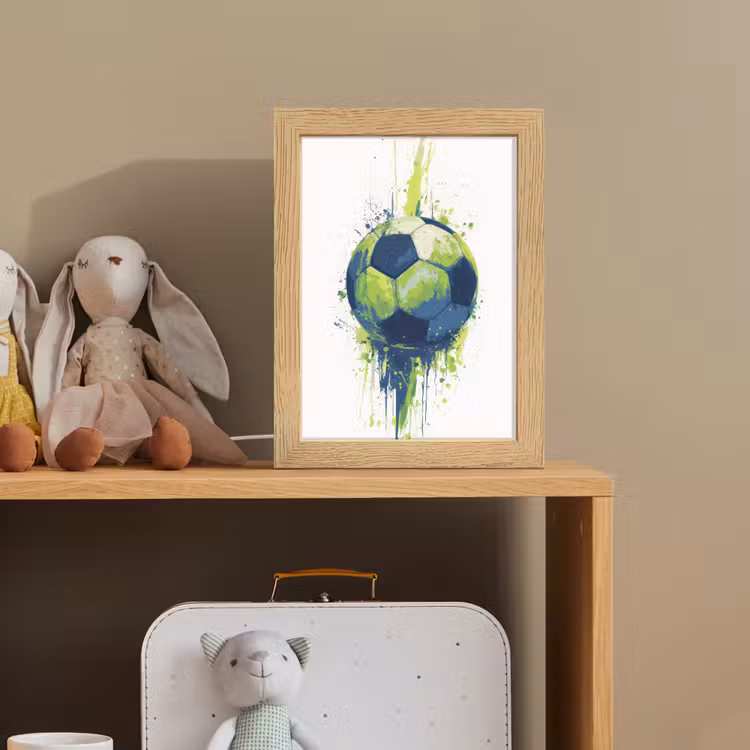 Nachtlampje - Illustratie - Abstract - Voetbal - Verfspatten — 3