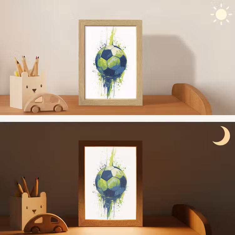 Nachtlampje - Illustratie - Abstract - Voetbal - Verfspatten — 5