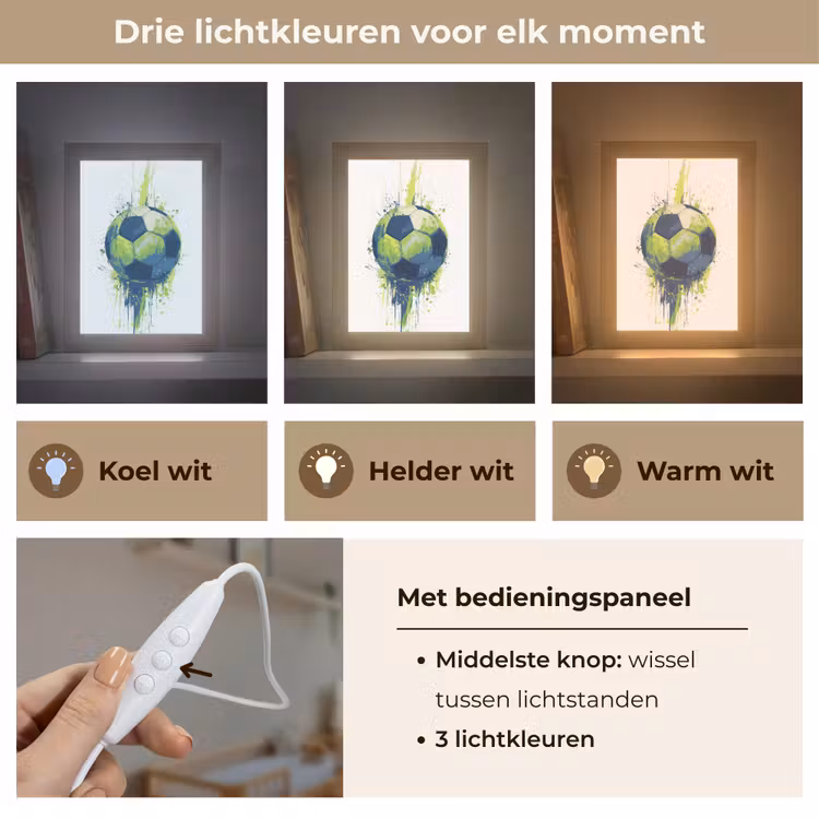 Nachtlampje - Illustratie - Abstract - Voetbal - Verfspatten — 7