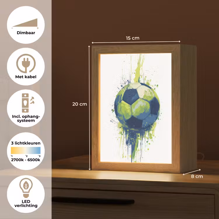 Nachtlampje - Illustratie - Abstract - Voetbal - Verfspatten — 8