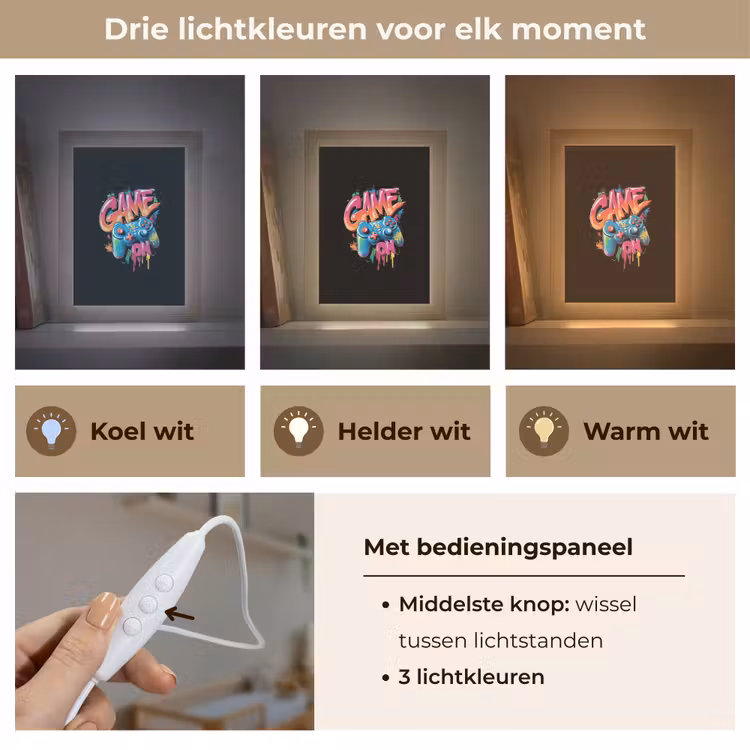 Nachtlampje - Illustratie - Graffiti - Kleurrijk - Controller — 7