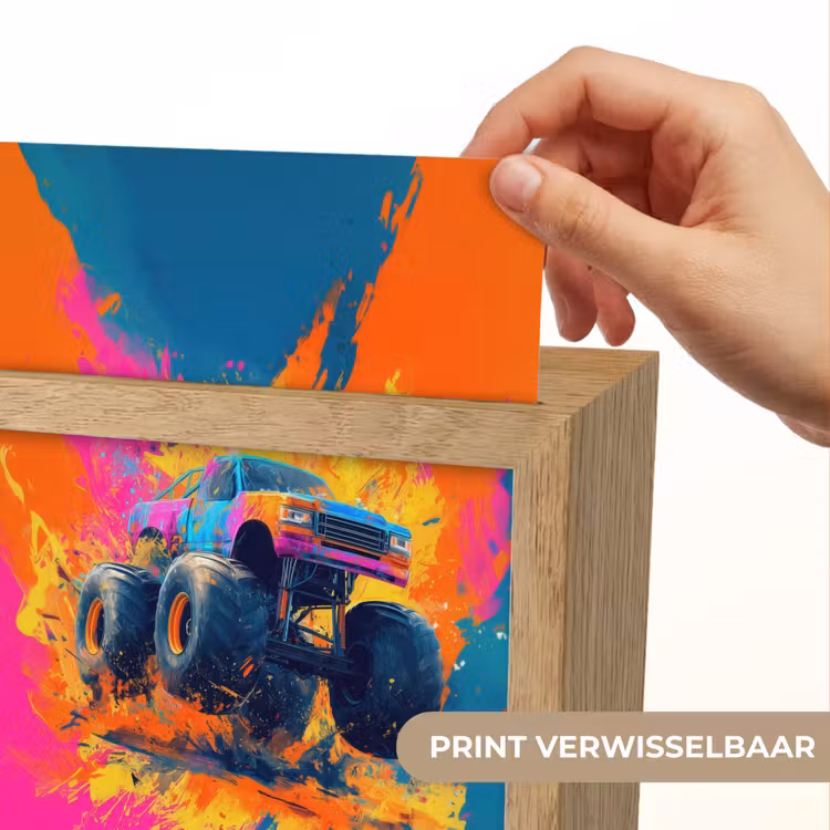 Nachtlampje - Monstertruck - Abstract - Verfspatten - Kleurrijk — 4