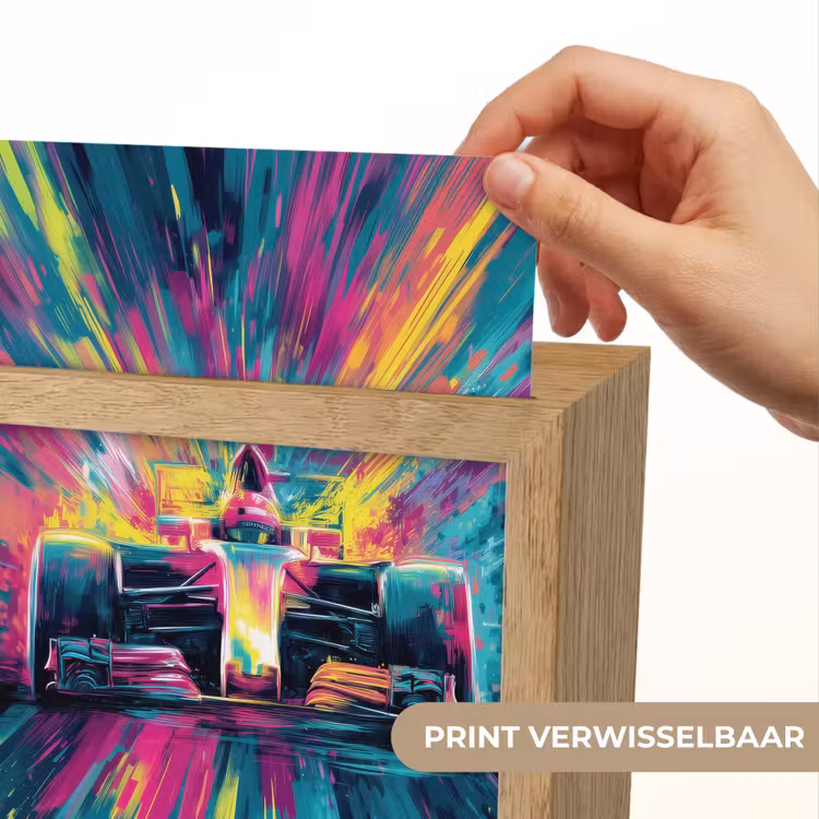 Nachtlampje - Raceauto - Abstract - Strepen - Blauw — 4