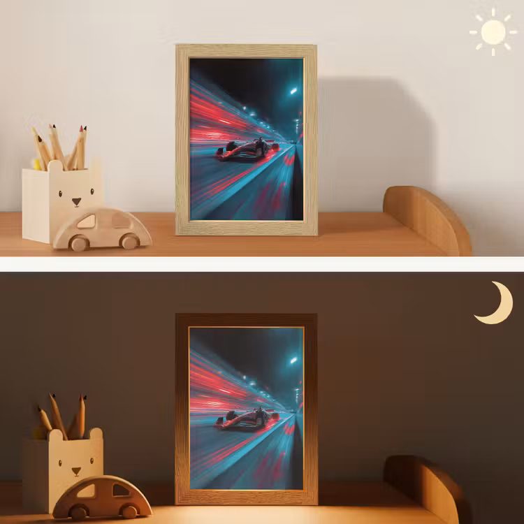 Nachtlampje - Raceauto - Rood - Snelheid — 5
