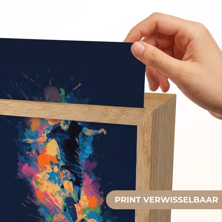 Nachtlampje - Voetballer - Bal - Kleurexplosie - Abstract — 4