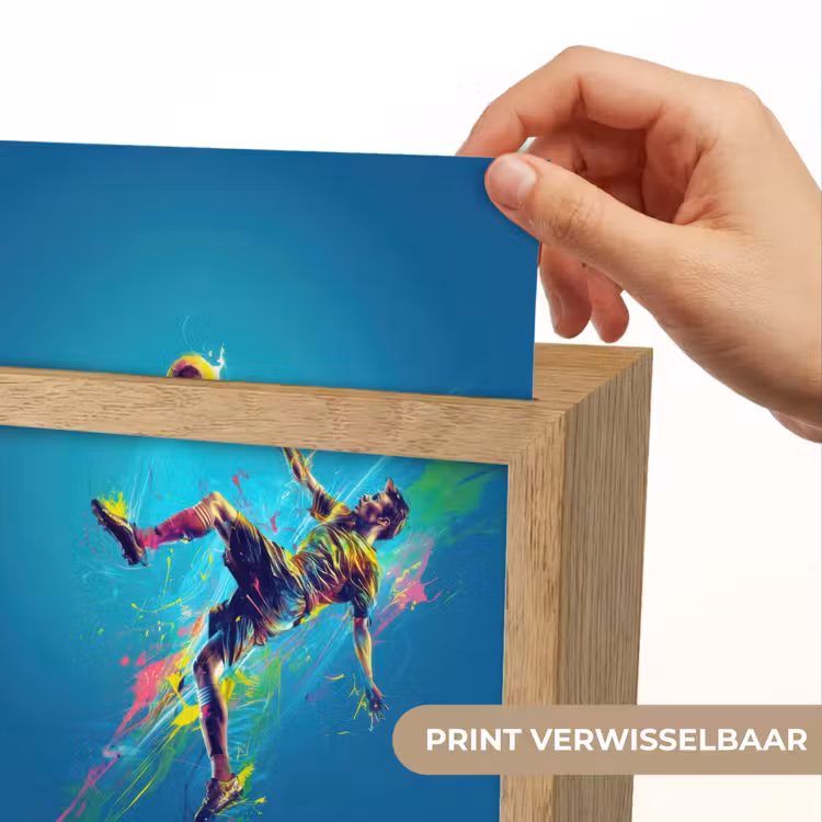 Nachtlampje - Voetballer - Verfspatten - Kleurrijk - Bal — 4