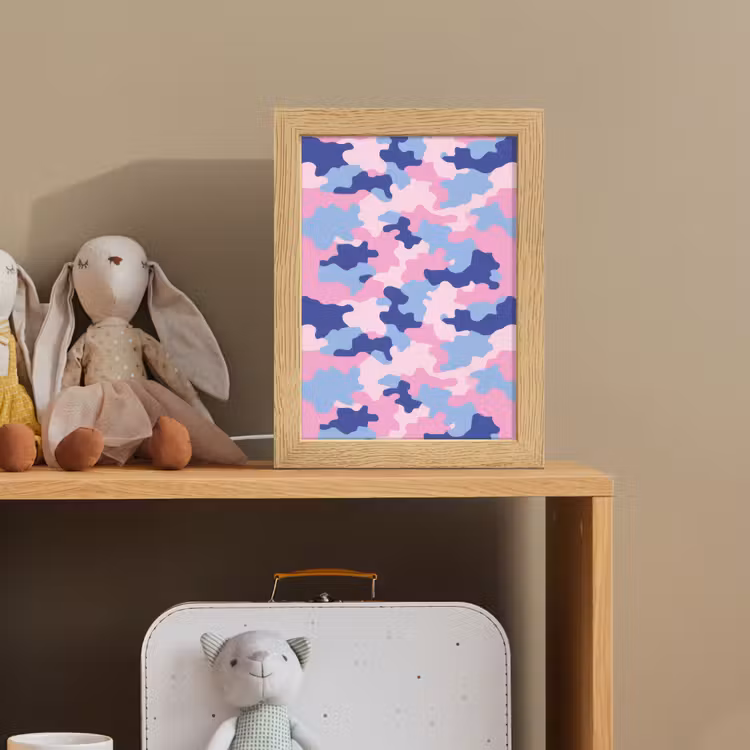 Nachtlampje - Camouflage - Patroon - Donkerblauw — 3