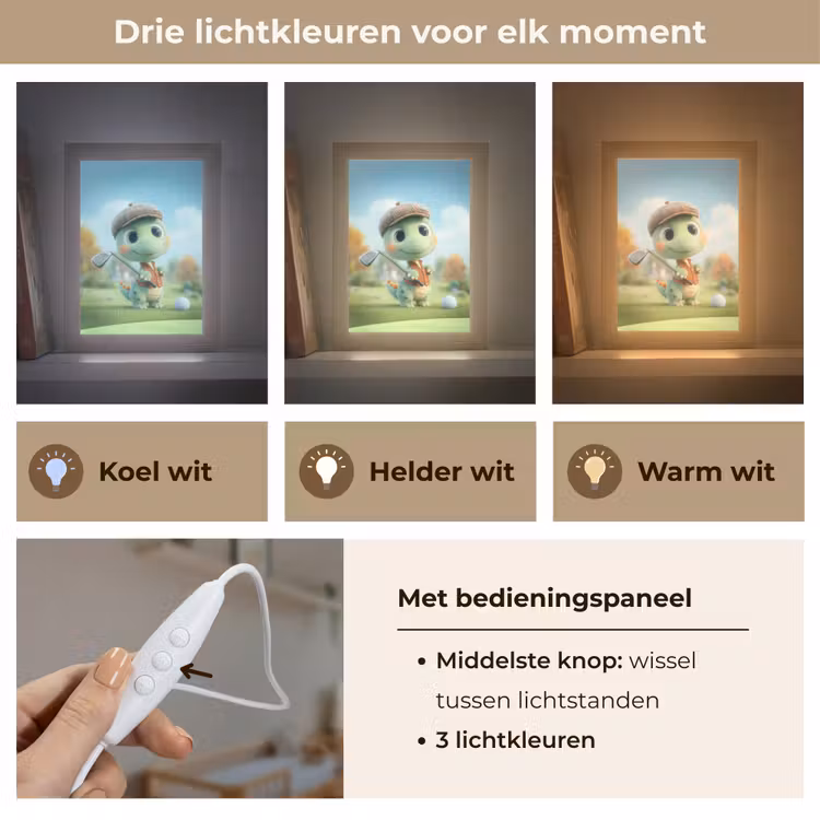 Nachtlampje - Cartoon - Dino - Groen - Golven — 7