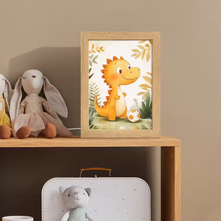 Nachtlampje - Dino - Voetbal - Oranje — 3