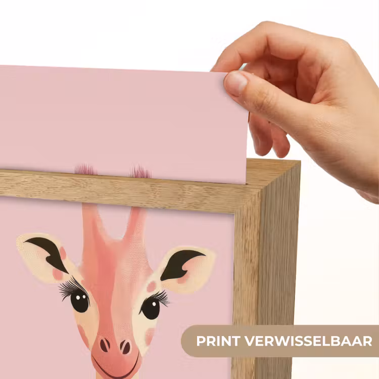 Nachtlampje - Giraffe - Illustratie - Roze — 4