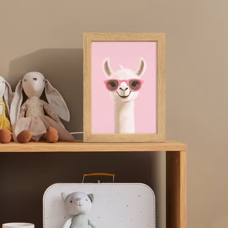 Nachtlampje - Lama - Zonnebril - Roze — 3