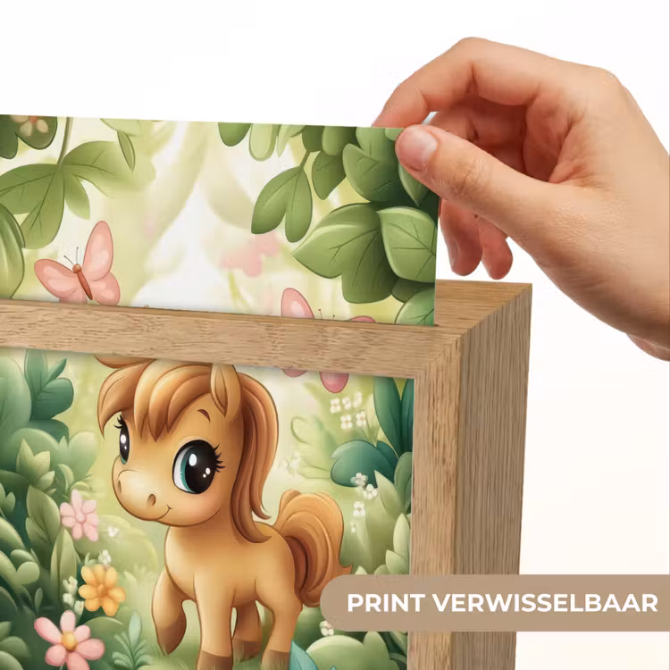 Nachtlampje - Pony - Bruin - Cartoon - Vlinders — 4