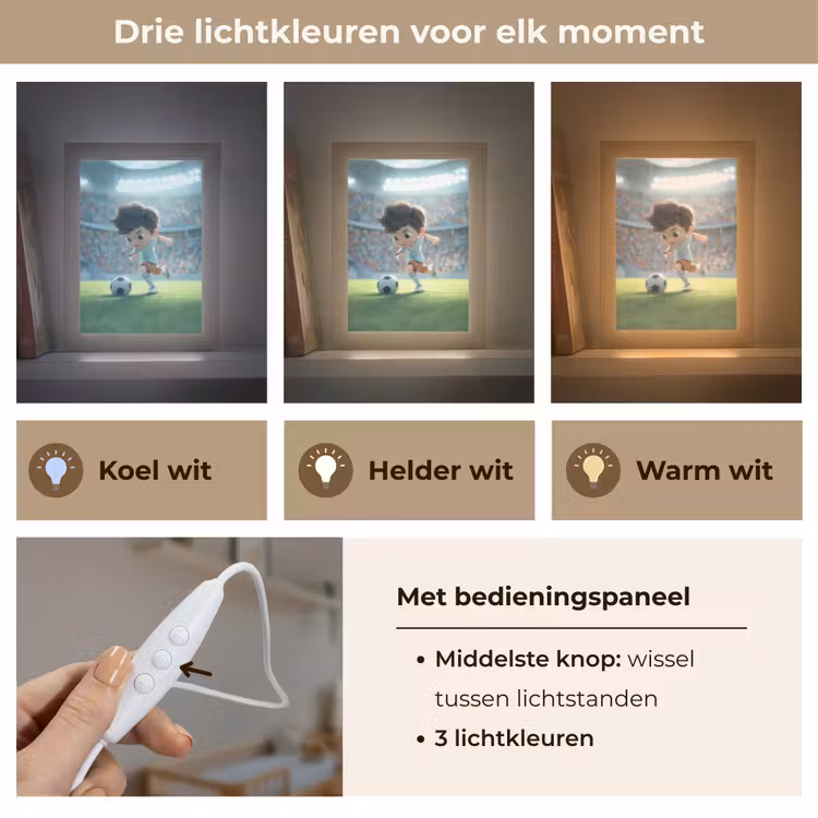 Nachtlampje - Voetbal - Jongen - Stadion — 7