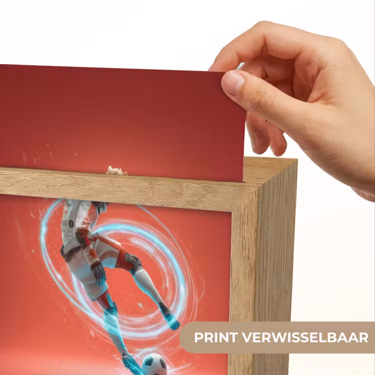 Nachtlampje - Voetballer - Bal - Lichtcirkel - Rood — 4