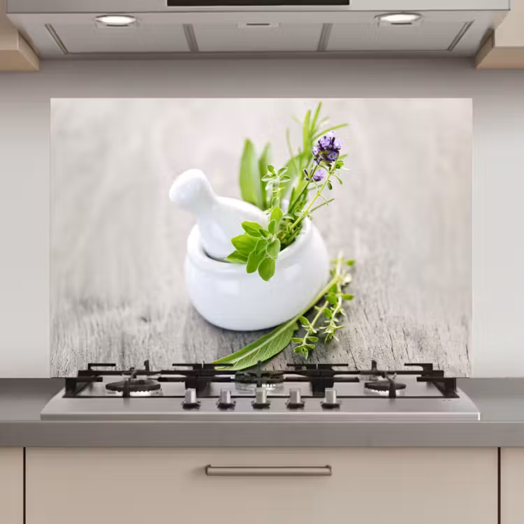 Spatscherm keuken - Kruiden in Vrede — 1