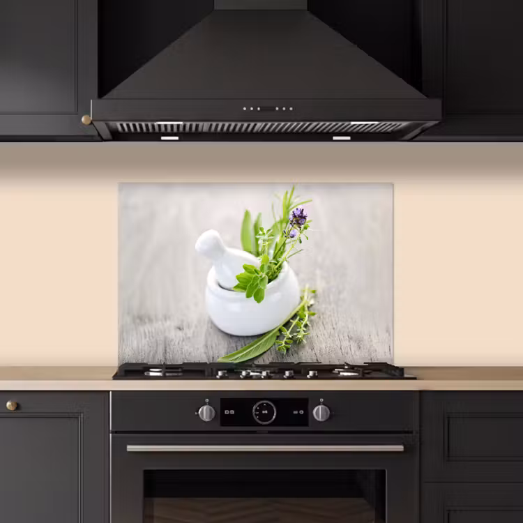 Spatscherm keuken - Kruiden in Vrede — 2